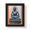 Buddhism - Framed Vertical Poster - Buddha in his Ascetic Practices - Fasting & Concentration - India - Print in USA - Green Forest Home