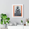 Buddhism - Framed Vertical Poster - Buddha in his Ascetic Practices - Fasting & Concentration - India - Print in USA - Green Forest Home