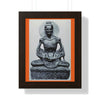 Buddhism - Framed Vertical Poster - Buddha in his Ascetic Practices - Fasting & Concentration - India - Print in USA - Green Forest Home