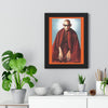 Buddhism - Framed Vertical Poster - Realized Buddhist Monk - Venerable Mahasi Sayadaw of Burma - Myanmar - Green Forest Home