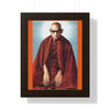 Buddhism - Framed Vertical Poster - Realized Buddhist Monk - Venerable Mahasi Sayadaw of Burma - Myanmar - Green Forest Home