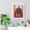 Buddhism - Framed Vertical Poster - Realized Buddhist Monk - Venerable Mahasi Sayadaw of Burma - Myanmar - Green Forest Home