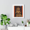 Buddhism - Framed Vertical Poster - TKAM Monastery CA USA - Main Buddha of Pagoda - Blessed by Taungpulu Sayadaw of Burma - Print in USA - Green Forest Home