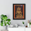 Buddhism - Framed Vertical Poster - TKAM Monastery CA USA - Main Buddha of Pagoda - Blessed by Taungpulu Sayadaw of Burma - Print in USA - Green Forest Home