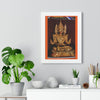 Buddhism - Framed Vertical Poster - TKAM Monastery CA USA - Main Buddha of Pagoda - Blessed by Taungpulu Sayadaw of Burma - Print in USA - Green Forest Home