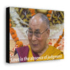 BUDDHISM - SMALL Canvas Gallery Wraps - Made in USA - The Dalai Lama - Exiled from Tiben by the military invasion by China - Green Forest Home