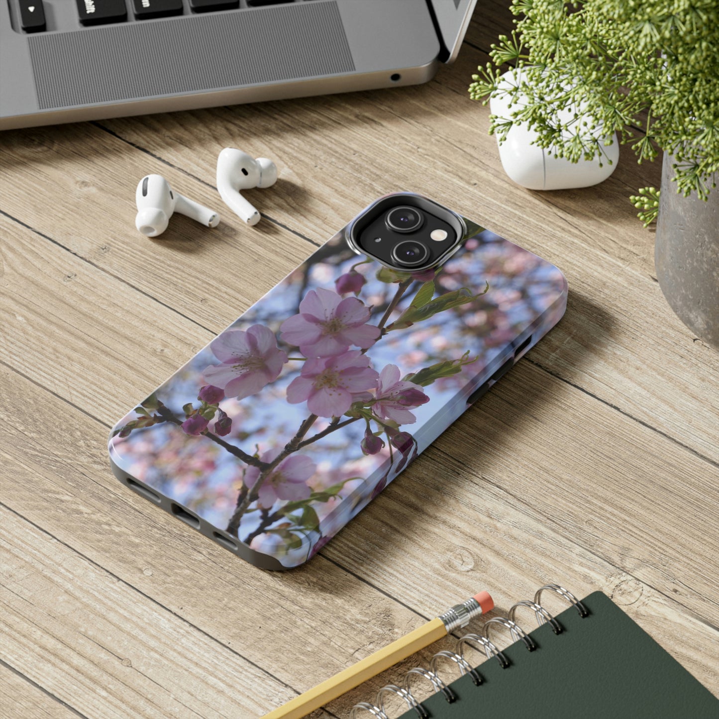 Tough Phone Cases, Case-Mate - Cherry blossom background in spring, Japan  - Made in USA