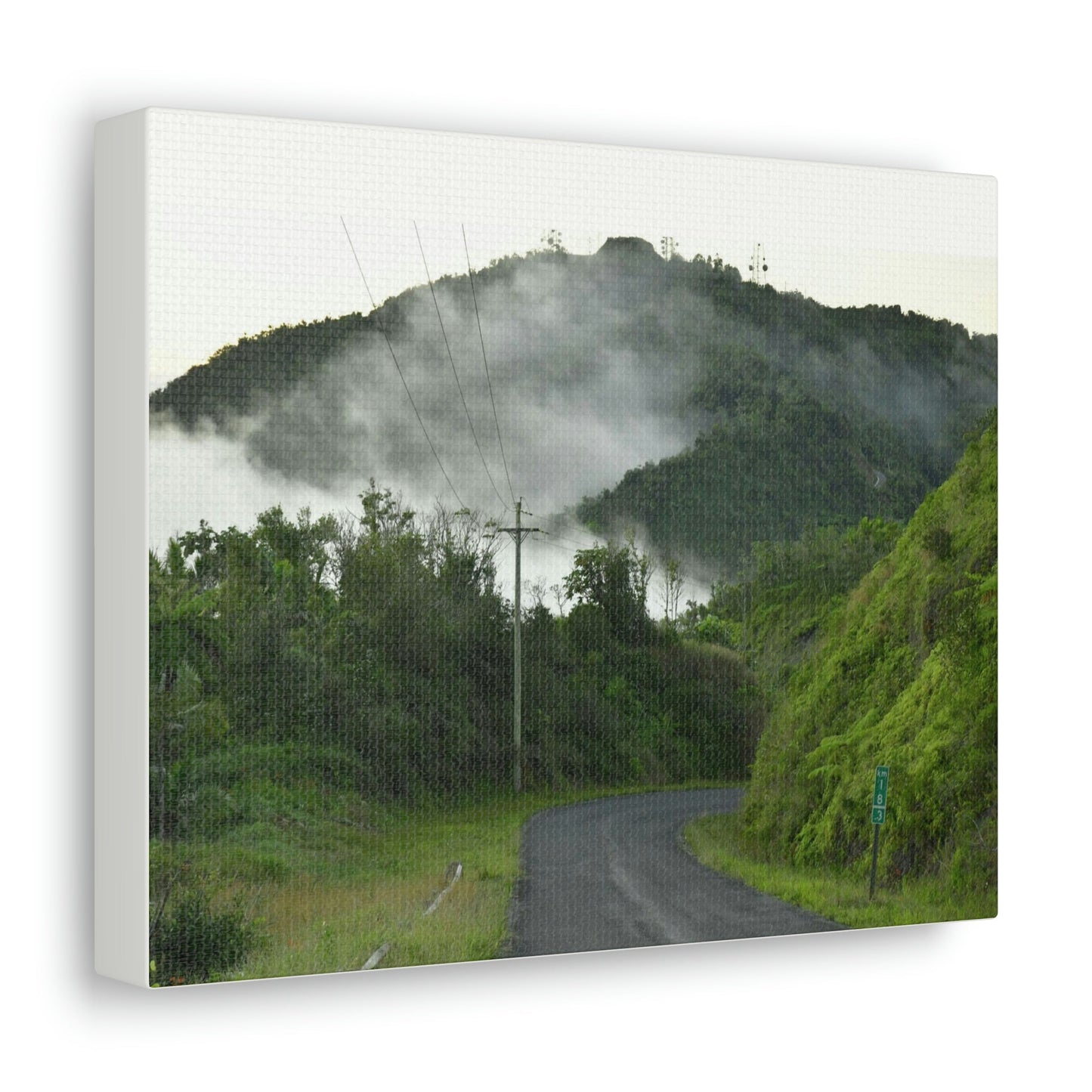 Canvas Gallery Wraps - The mystery land - the TOP of Puerto Rico at 4,000 feet - PR 143 - Cerro Puntas - Green Forest Home