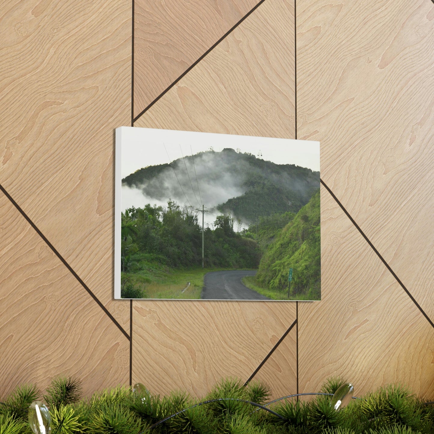 Canvas Gallery Wraps - The mystery land - the TOP of Puerto Rico at 4,000 feet - PR 143 - Cerro Puntas - Green Forest Home