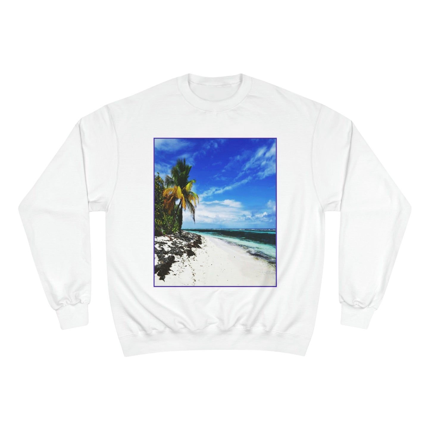 Champion Sweatshirt - Awesome Mona Island - Pajaros beach paradise - Green Forest Home