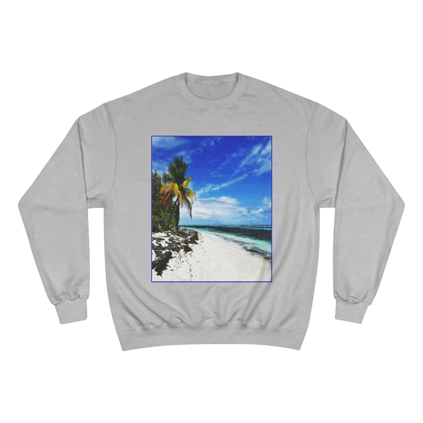 Champion Sweatshirt - Awesome Mona Island - Pajaros beach paradise - Green Forest Home