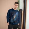 Champion Sweatshirt - NASA/HUBBLE achievements - image of our closest Galaxy ANDROMEDA (2.5M light years) - same image both sides - Green Forest Home