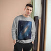 Champion Sweatshirt - NASA/HUBBLE achievements - image of our closest Galaxy ANDROMEDA (2.5M light years) - same image both sides - Green Forest Home