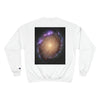 Champion Sweatshirt - NASA/HUBBLE achievements - images of distant Galaxies like El Sombrero and spiral Galaxy in back - Green Forest Home