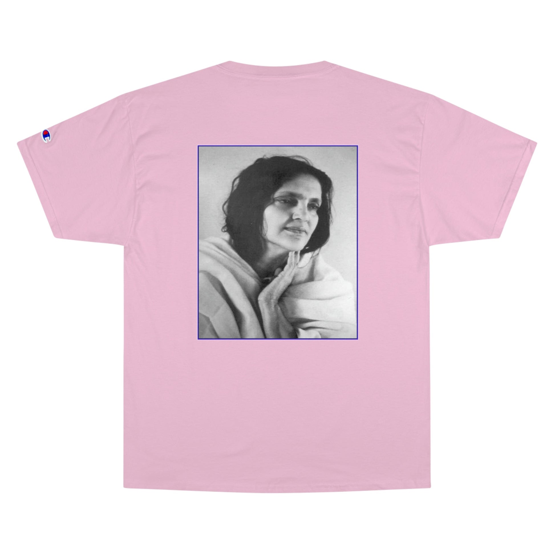 Champion T-Shirt - A PUPPY story - The venerable Indian Saint Sri Ananda Mayi Ma - blessing's for all - Green Forest Home