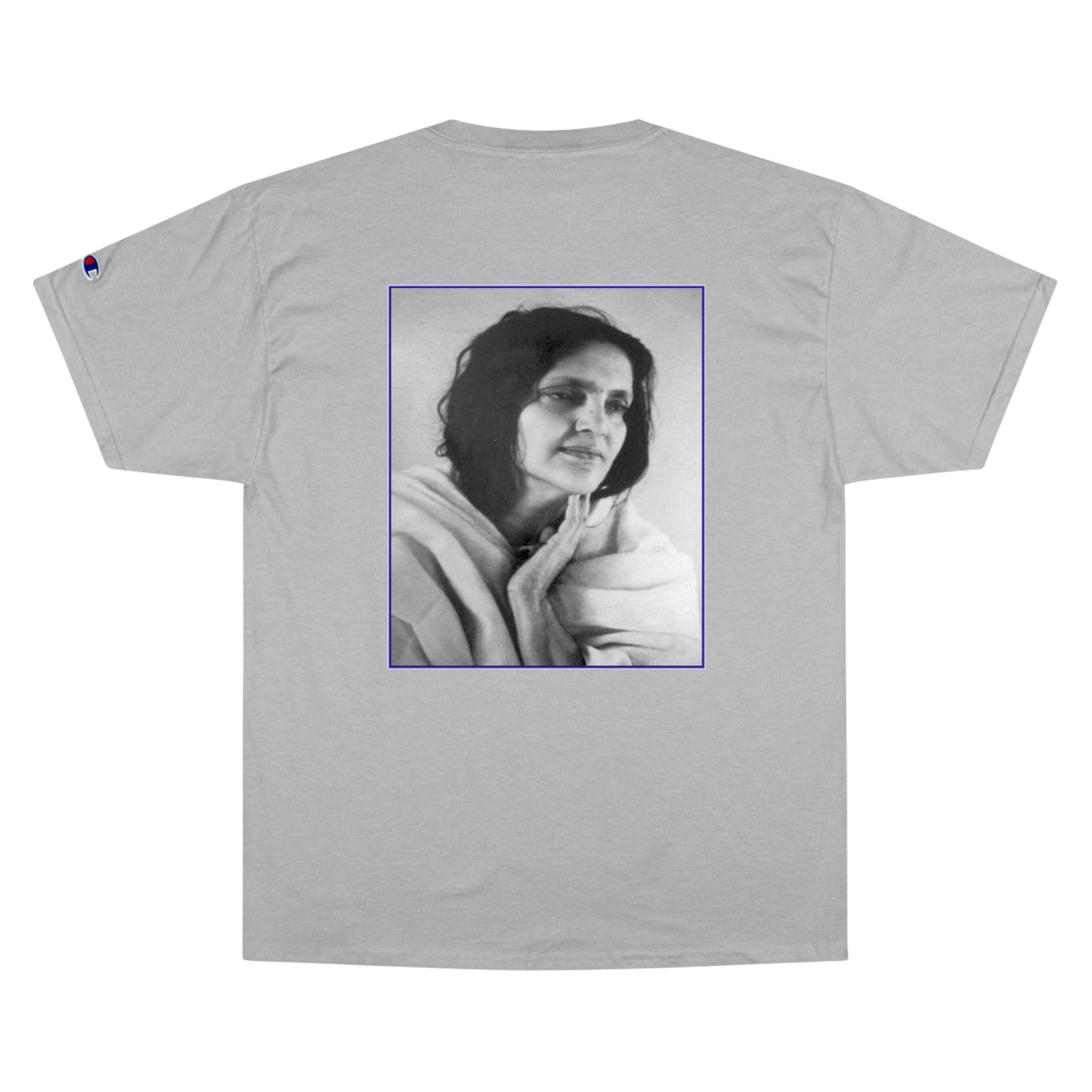 Champion T-Shirt - A PUPPY story - The venerable Indian Saint Sri Ananda Mayi Ma - blessing's for all - Green Forest Home