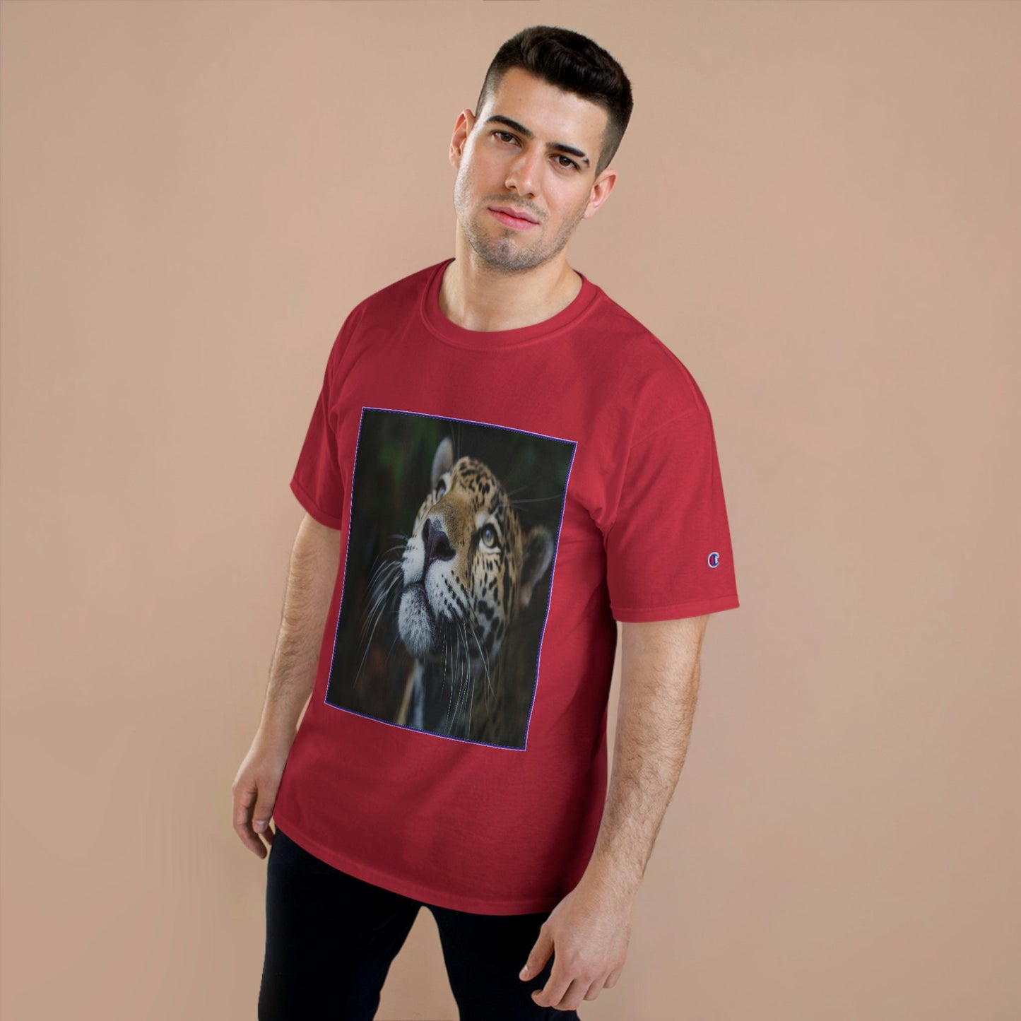 Champion T-Shirt - Brazil amazon jungle tiger and China Siberian tigers in back - Green Forest Home