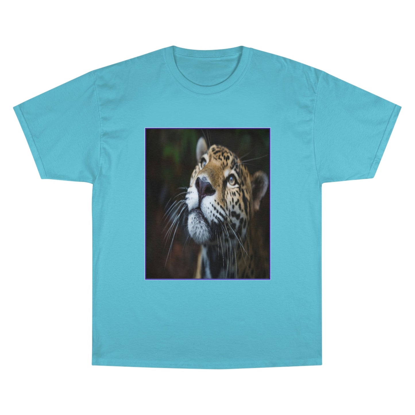 Champion T-Shirt - Brazil amazon jungle tiger and China Siberian tigers in back - Green Forest Home