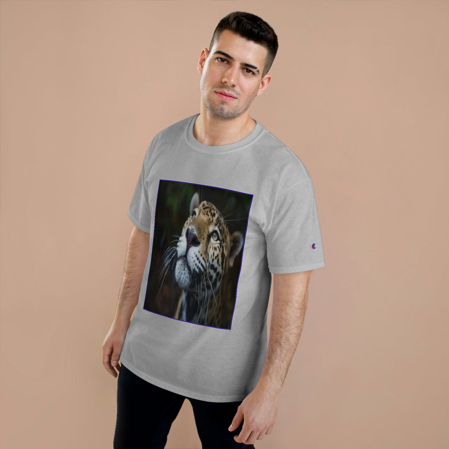 Champion T-Shirt - Brazil amazon jungle tiger and China Siberian tigers in back - Green Forest Home