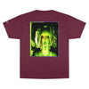 Champion T-Shirt - Buddha in deep contemplation - Ajanta caves inner chamber - India - Green Forest Home