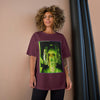 Champion T-Shirt - Buddha in deep contemplation - Ajanta caves inner chamber - India - Green Forest Home