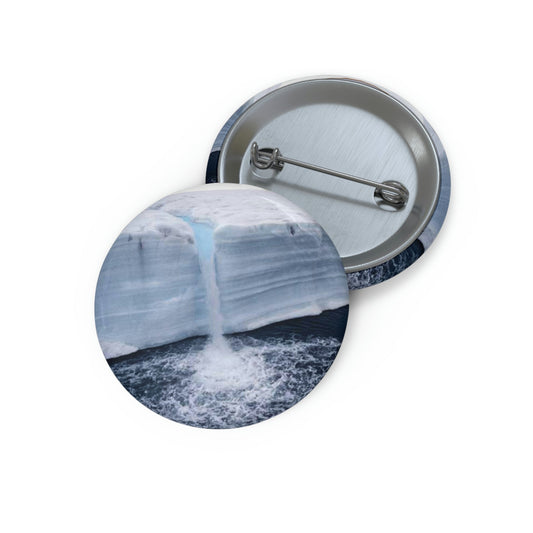 Cheap Pin Buttons - Made in USA in 2 days - The Polar ice melts due to Global Warming - Green Forest Home