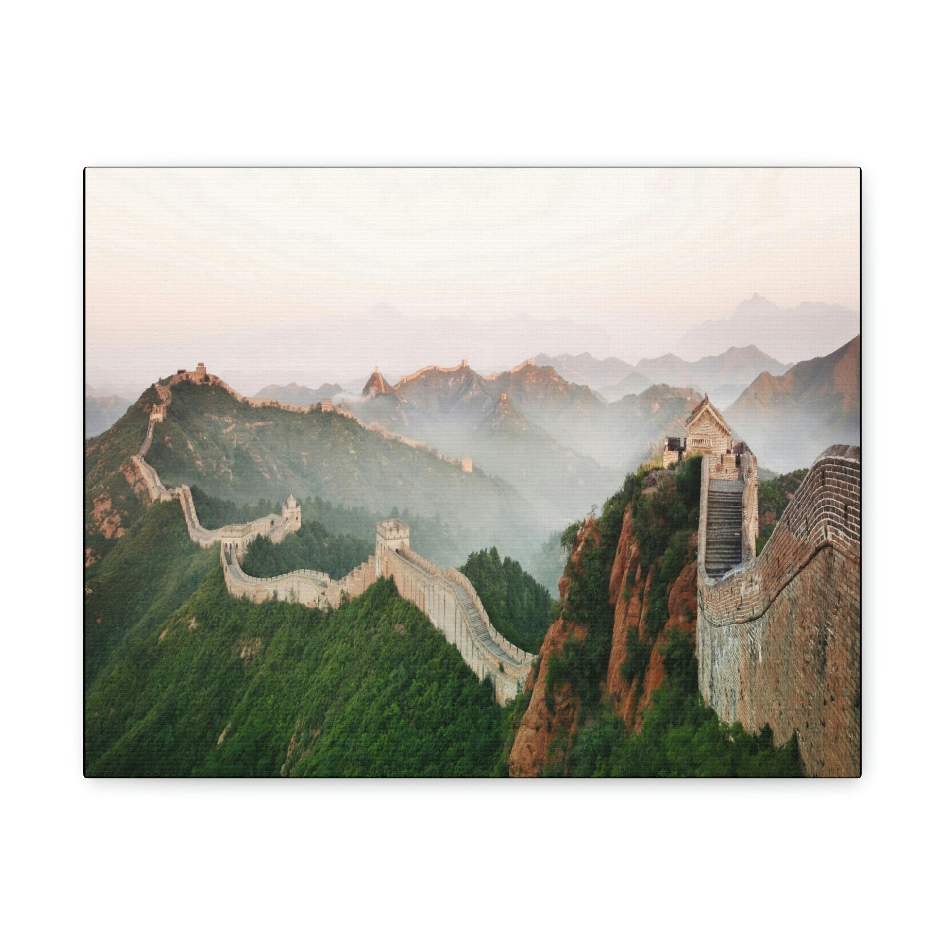 CHINA - SMALL Canvas Gallery Wraps - Great wall of China - Green Forest Home