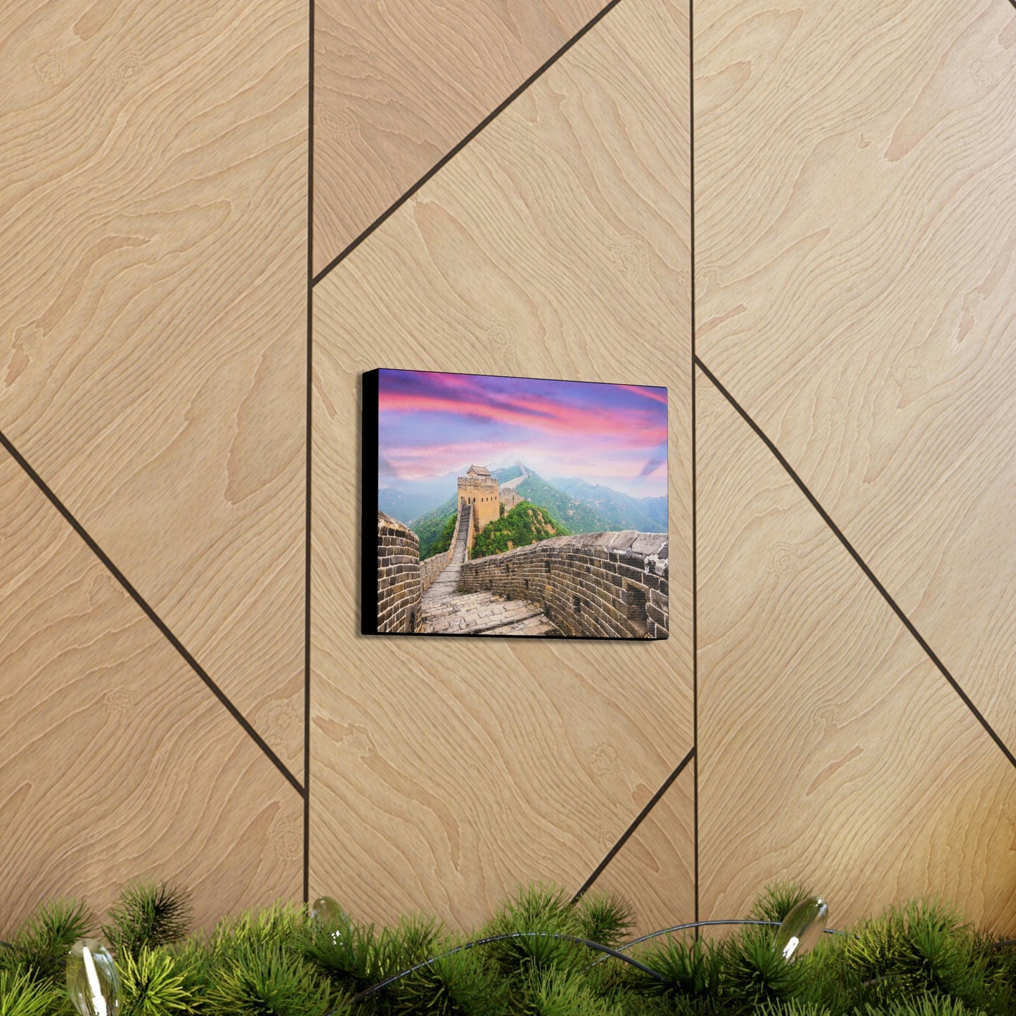 CHINA - SMALL Canvas Gallery Wraps - Great Wall of China at the Jinshanling section - Green Forest Home