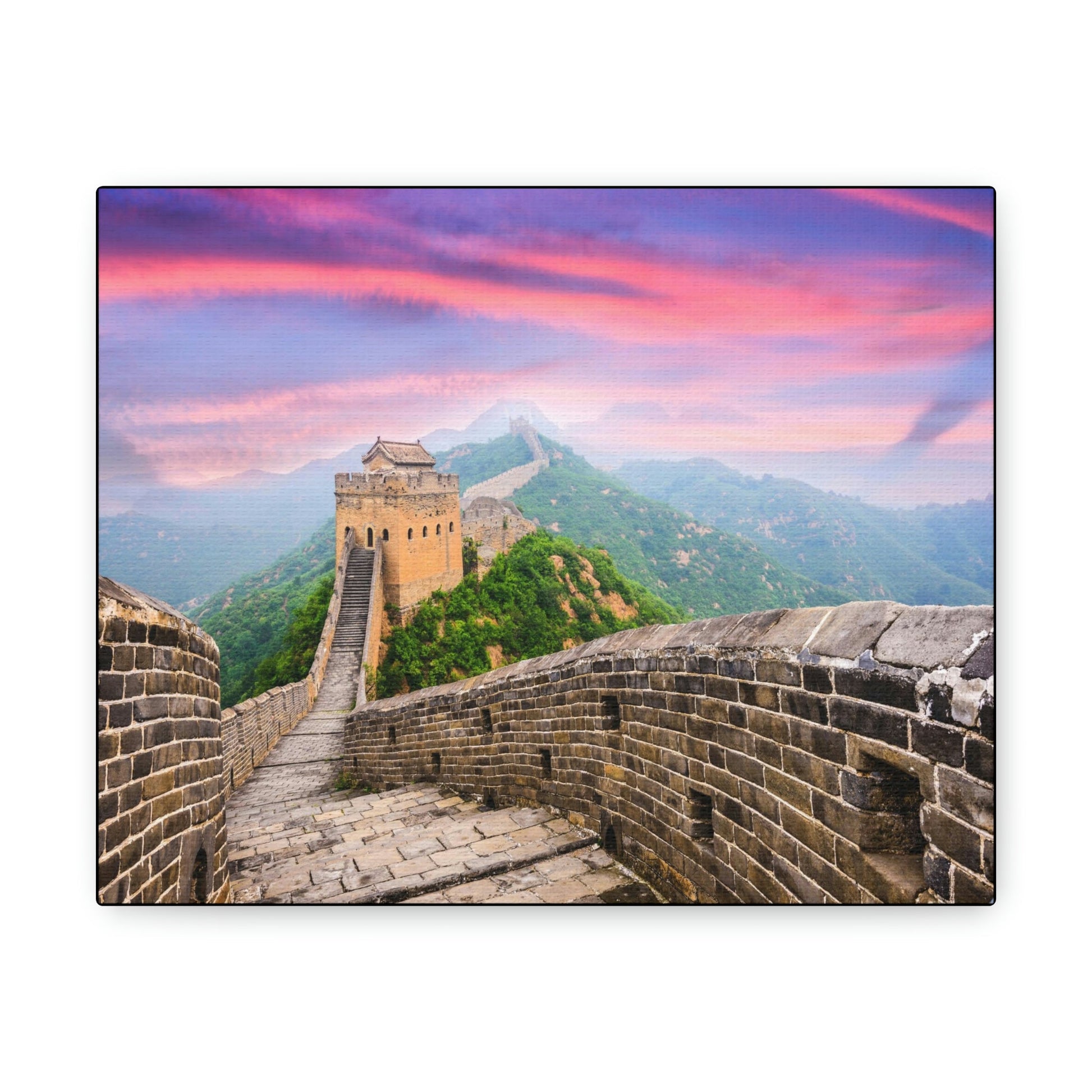 CHINA - SMALL Canvas Gallery Wraps - Great Wall of China at the Jinshanling section - Green Forest Home