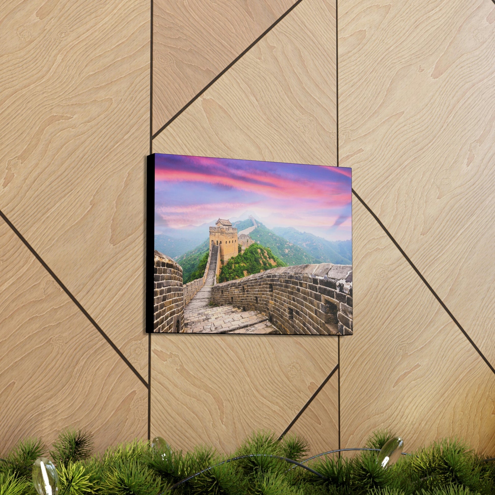 CHINA - SMALL Canvas Gallery Wraps - Great Wall of China at the Jinshanling section - Green Forest Home