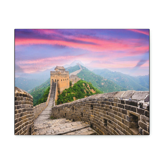 CHINA - SMALL Canvas Gallery Wraps - Great Wall of China at the Jinshanling section - Green Forest Home