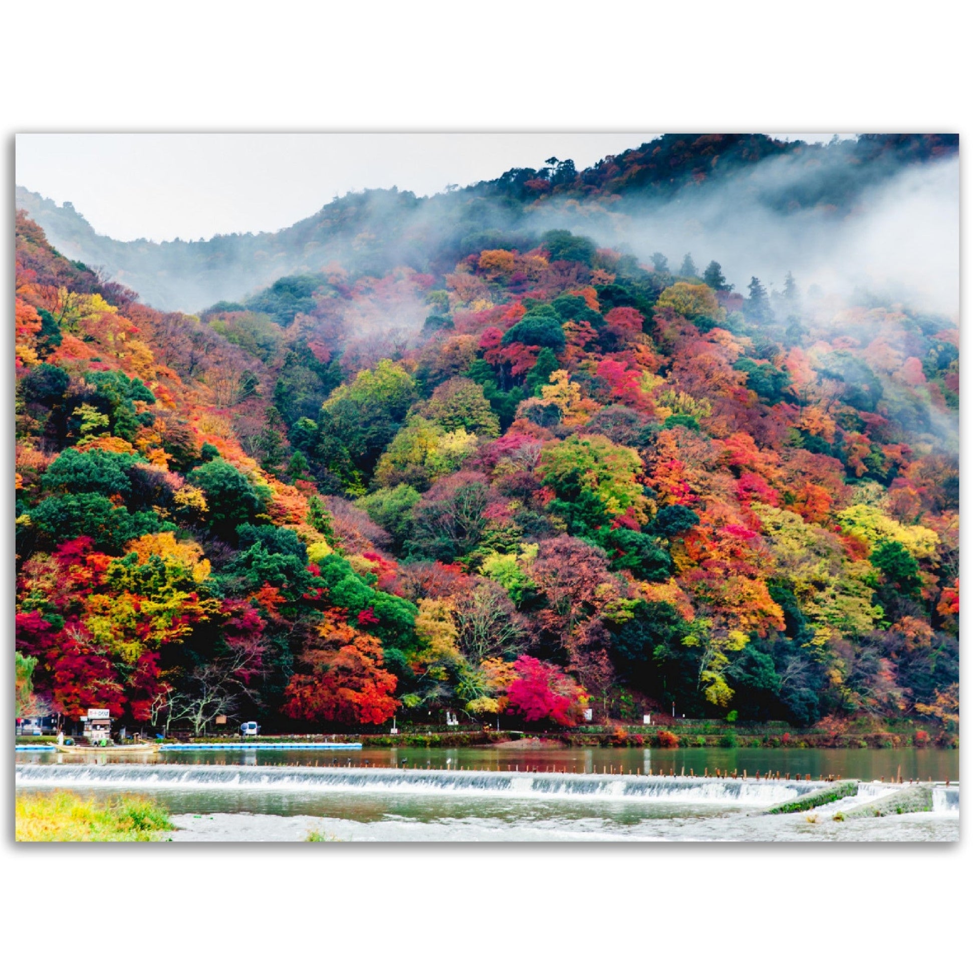 Classic Matte Paper Poster - Arashiyama in Autumn ,Kyoto - JAPAN - Green Forest Home