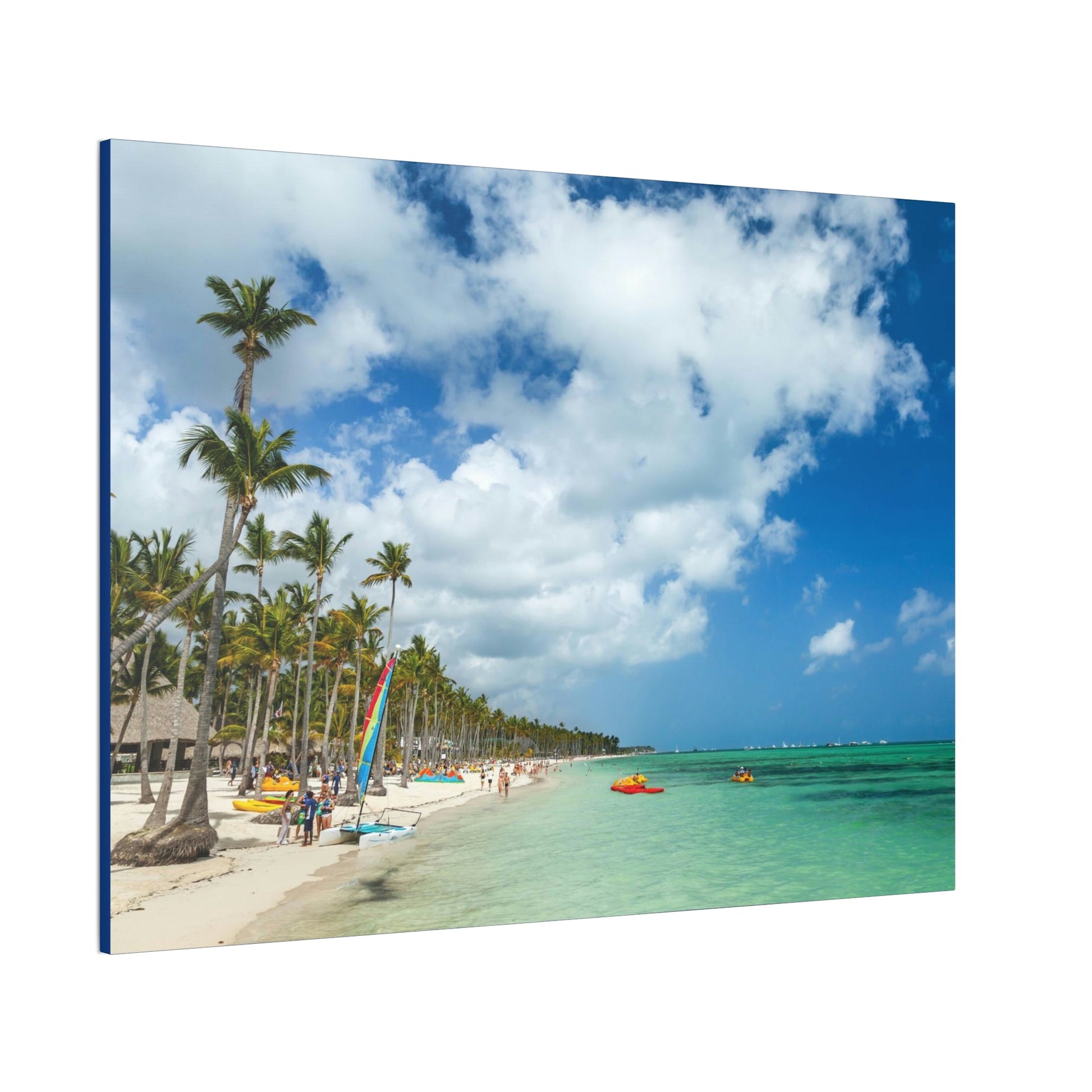 Copy of Copy of Best Beaches & Islands - Canvas Stretched, 0.75" in 5 sizes - Famous Punta Cana beach & Luxury Hotels in the Caribbean, Dominican Republic - US Print - Green Forest Home