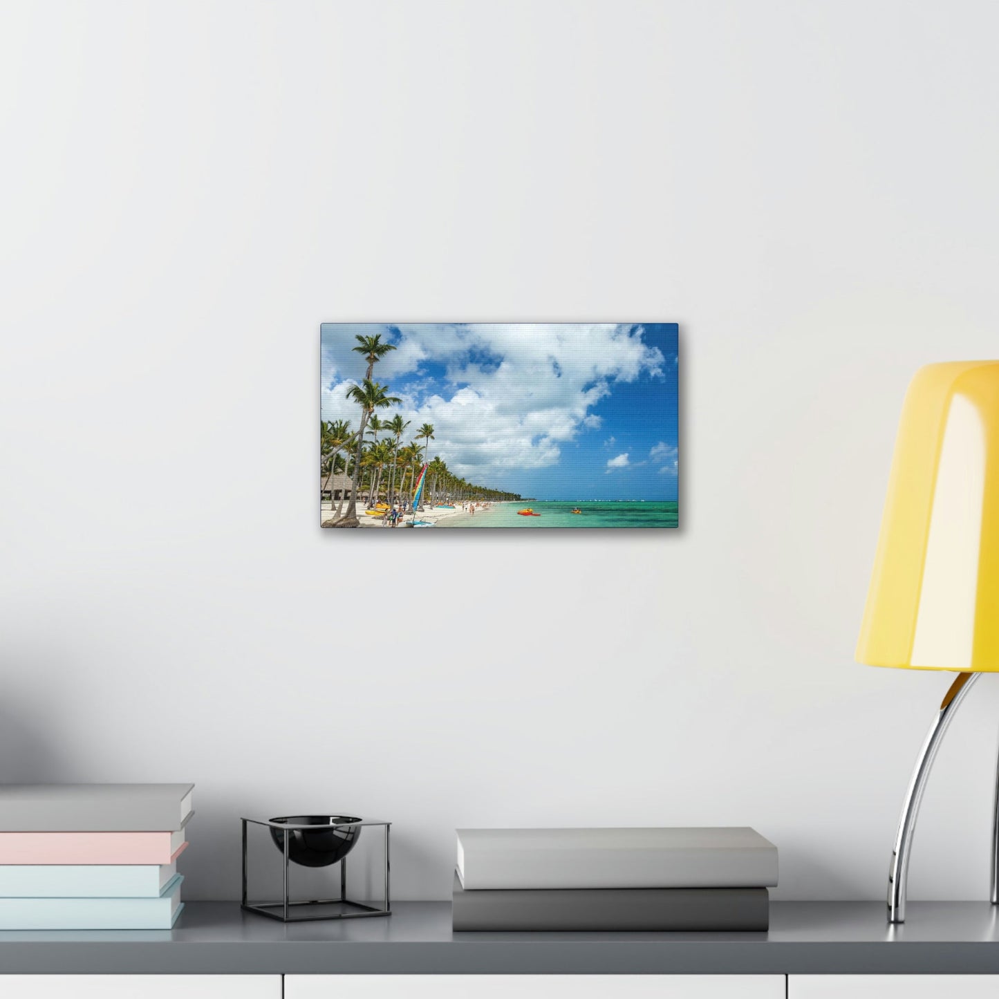 Copy of Copy of Best Beaches & Islands - Canvas Stretched, 0.75" in 5 sizes - Famous Punta Cana beach & Luxury Hotels in the Caribbean, Dominican Republic - US Print - Green Forest Home