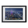 Framed Posters, Black - Tokyo, Japan City Skyline at Tokyo Tower - Made in Australia by Prima Printing