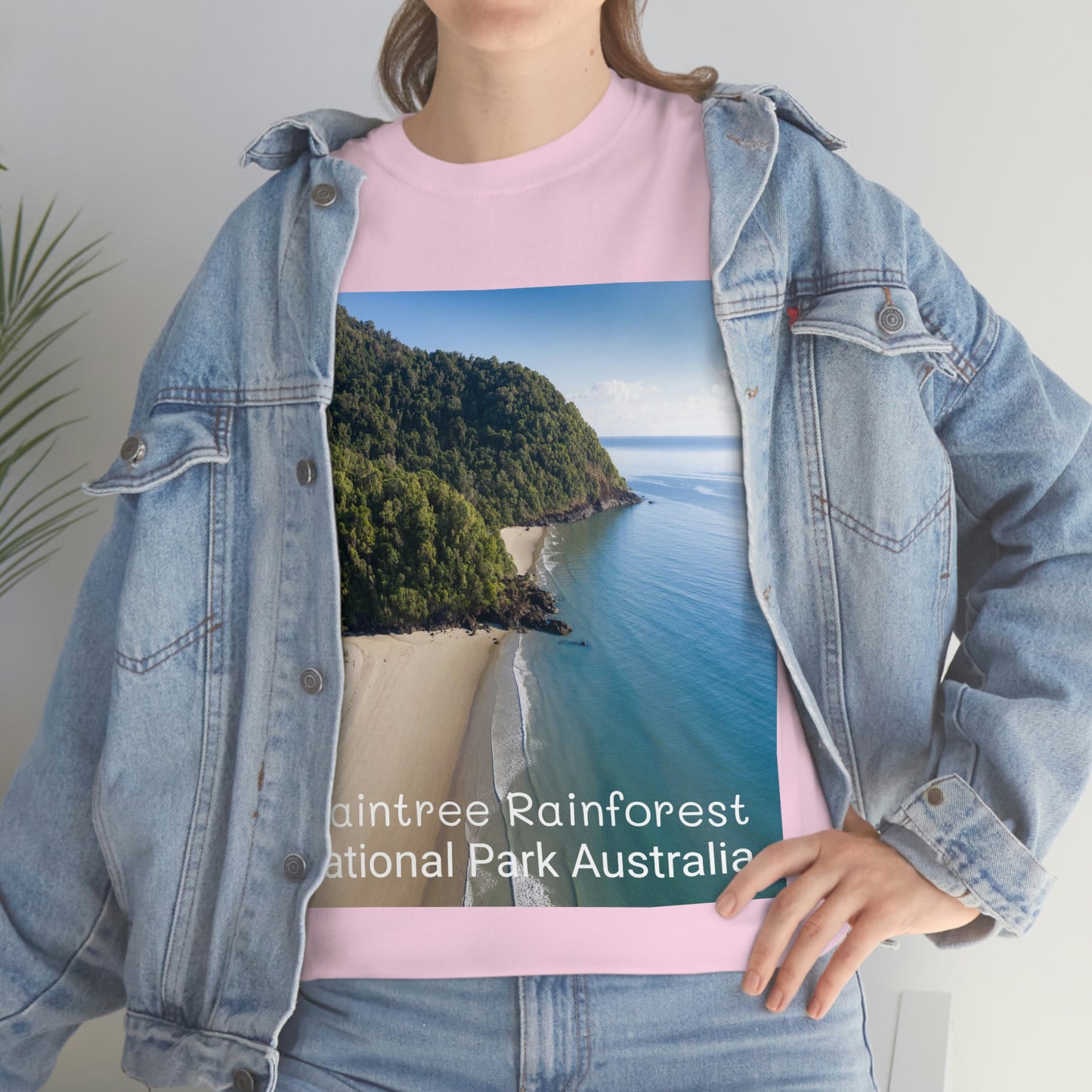 AU-PRINT UNISEX GILDAN 5000 - Heavy Cotton Tee - DAINTREE RAINFOREST National Park - Australia - Printed in AU by The Print Bar