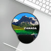 Ergonomic Mouse Pad With Wrist Rest - US PRINT - British Columbia. Canada. Mountains and Emerald Lake in the Canadian Rockies - CANADA - Green Forest Home