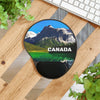 Ergonomic Mouse Pad With Wrist Rest - US PRINT - British Columbia. Canada. Mountains and Emerald Lake in the Canadian Rockies - CANADA - Green Forest Home