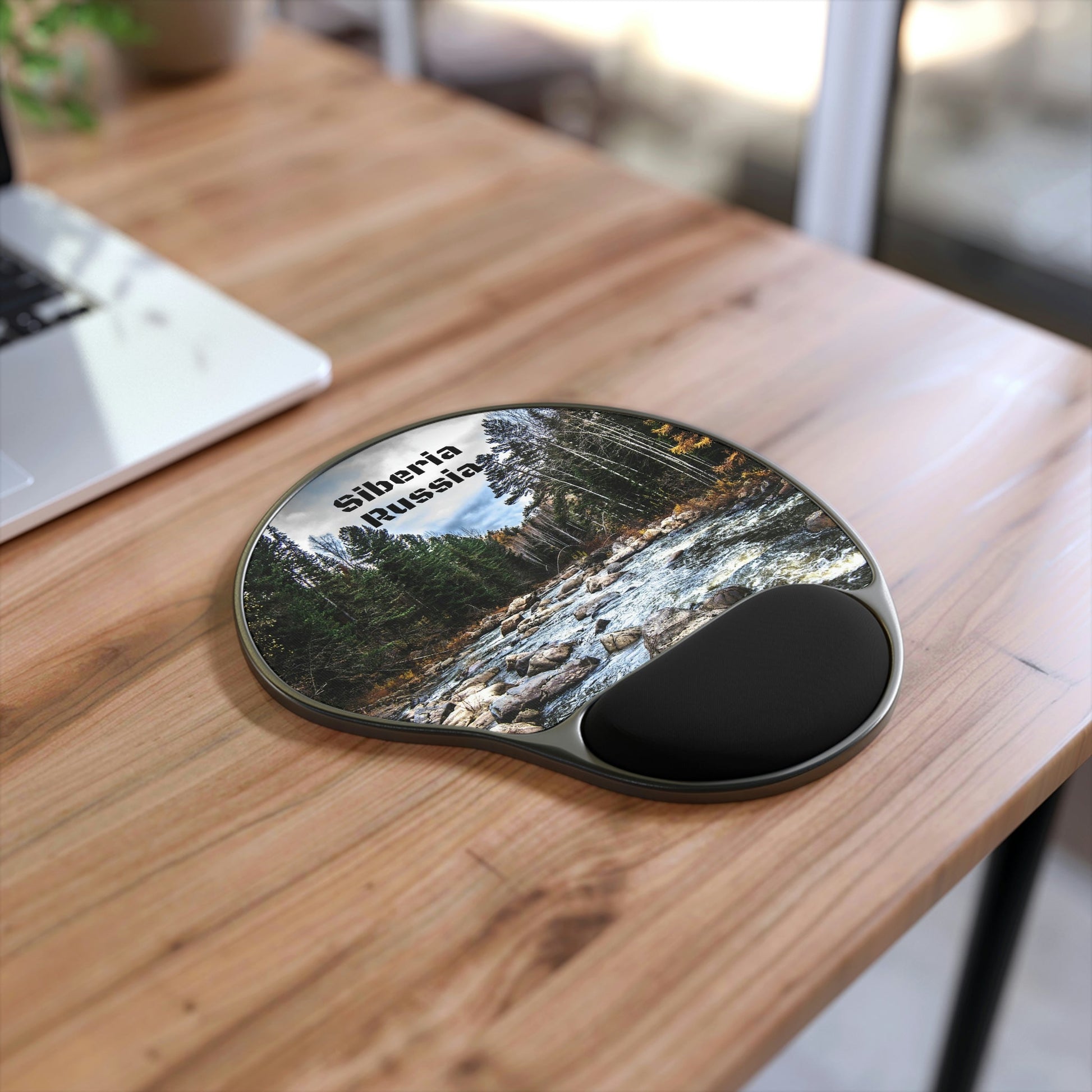 Ergonomic Mouse Pad With Wrist Rest - US Print - Siberia - vast and sparsely populated - an area of over 13 Million square kilometres - RUSSIA - Green Forest Home