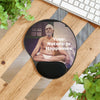 Ergonomic Mouse Pad With Wrist Rest - US Print - The Indian Sage Sri Ramana Maharishi Sits In Mediation - Tiruvanamalai - India - SPIRITUAL MASTERS - Green Forest Home