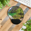 Ergonomic Mouse Pad With Wrist Rest - US Print - View of Smal Mountain Lake in German ALPS - EUROPE - Green Forest Home