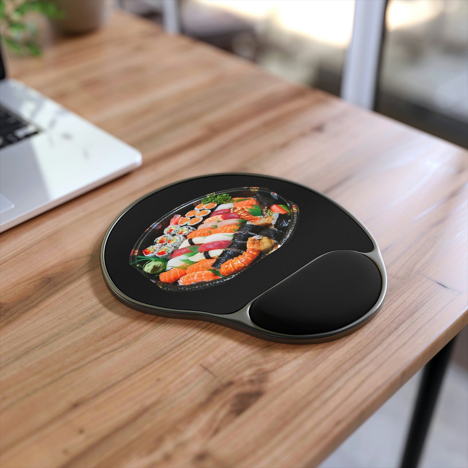 Ergonomic Mouse Pad With Wrist Rest - US PRINT - Wonders of SUSHI - a very healthy addition to your diet - Green Forest Home