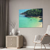 Best Beaches & Islands - Canvas Stretched, 0.75" in 6 sizes - Oceanic coast in Brazil to enjoy the beaches and the mountains - US Print