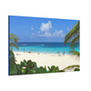 Best Beaches & Islands - Canvas Stretched, 0.75" in 6 sizes - Flamenco Beach on the Puerto Rican Island of Culebra - a top-rated beach in the world - US Print