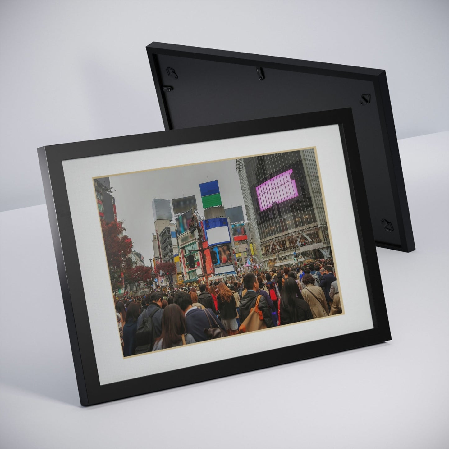 Framed Posters, Black - Tokyo, Japan view of Shibuya Crossing, one of the busiest crosswalks in the world. - Made in Australia by Prima Printing - Green Forest Home