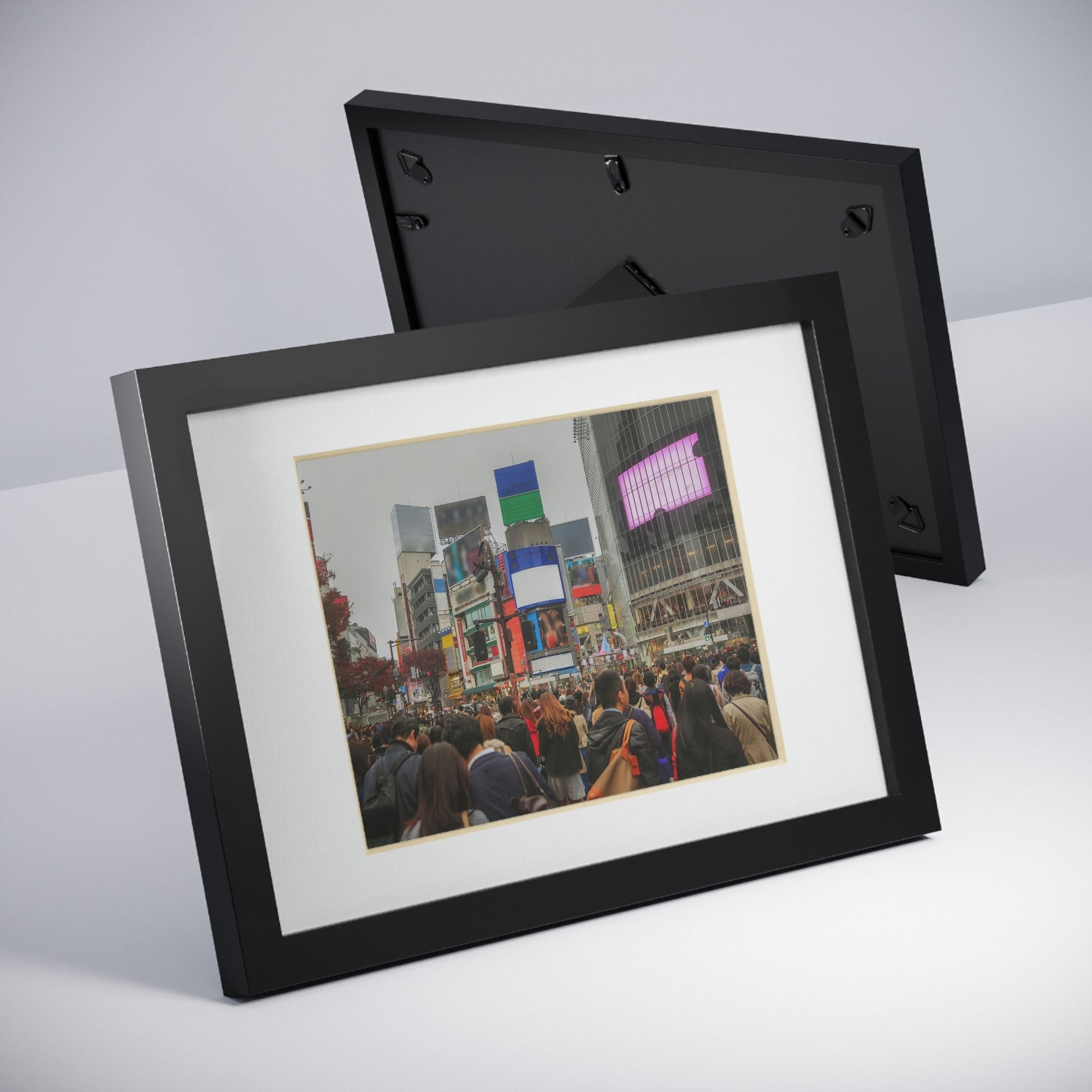 Framed Posters, Black - Tokyo, Japan view of Shibuya Crossing, one of the busiest crosswalks in the world. - Made in Australia by Prima Printing - Green Forest Home