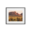 Framed Posters, Matte - Printed in Australia by Prima Printing - Sunrise over the domes of Kata Tjuta (The Olgas) at Uluru Kata Tjuta National park, Central Autralia - Green Forest Home