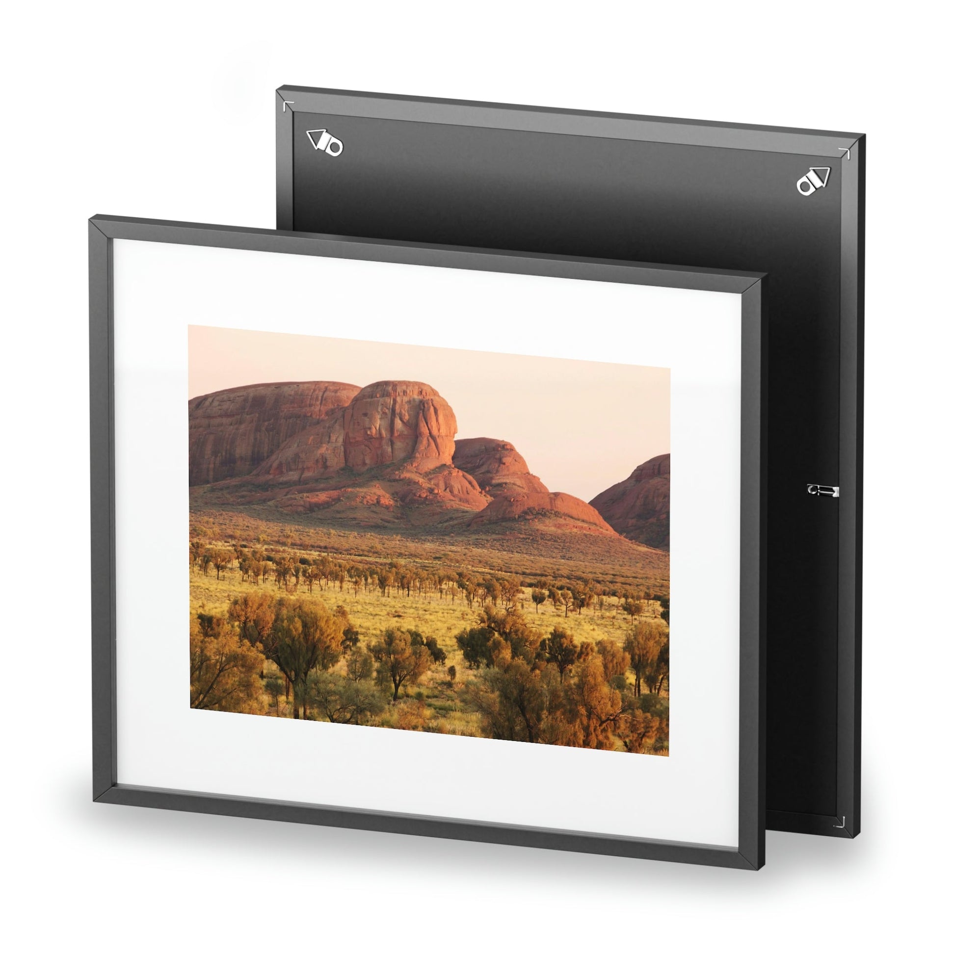 Framed Posters, Matte - Printed in Australia by Prima Printing - Sunrise over the domes of Kata Tjuta (The Olgas) at Uluru Kata Tjuta National park, Central Autralia - Green Forest Home