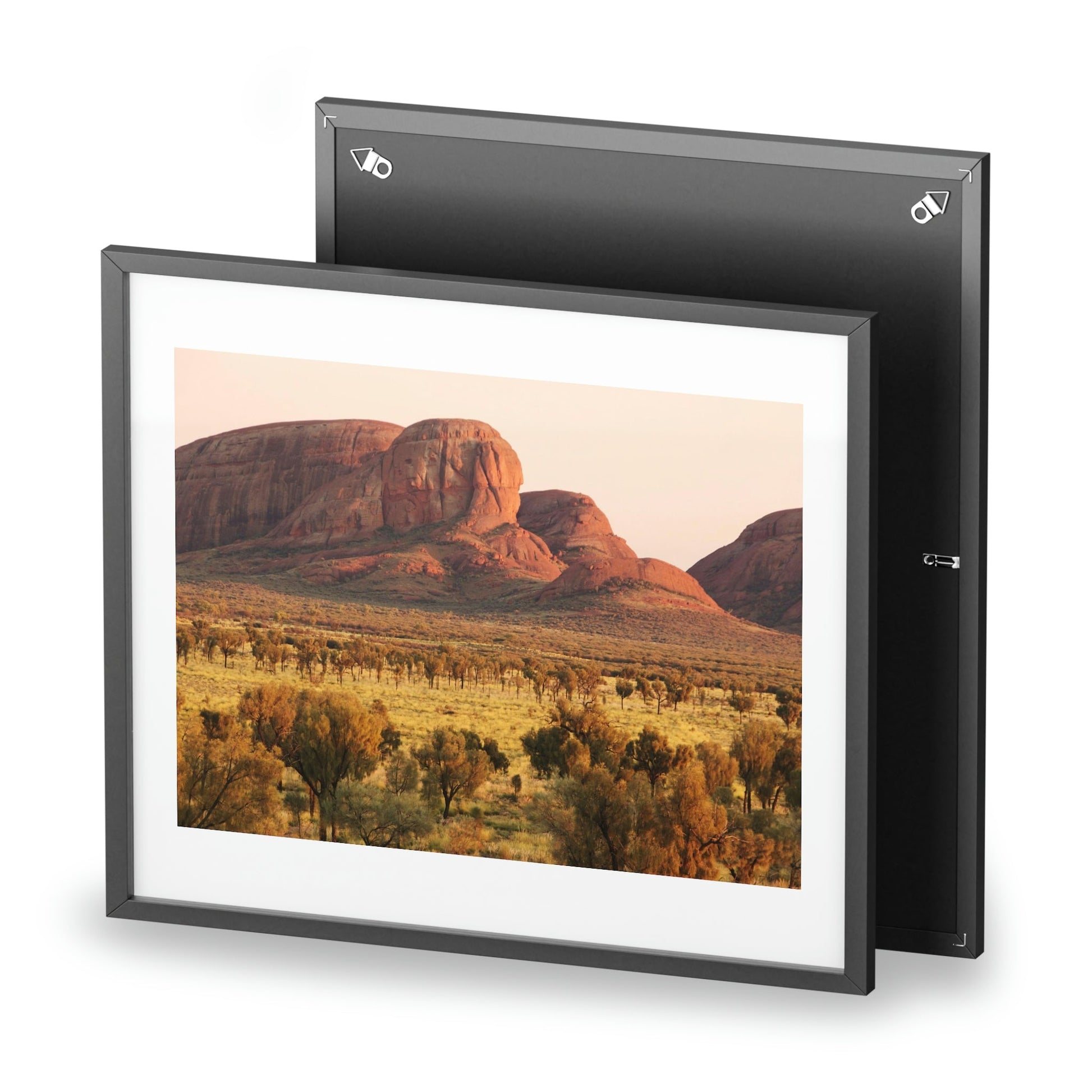 Framed Posters, Matte - Printed in Australia by Prima Printing - Sunrise over the domes of Kata Tjuta (The Olgas) at Uluru Kata Tjuta National park, Central Autralia - Green Forest Home