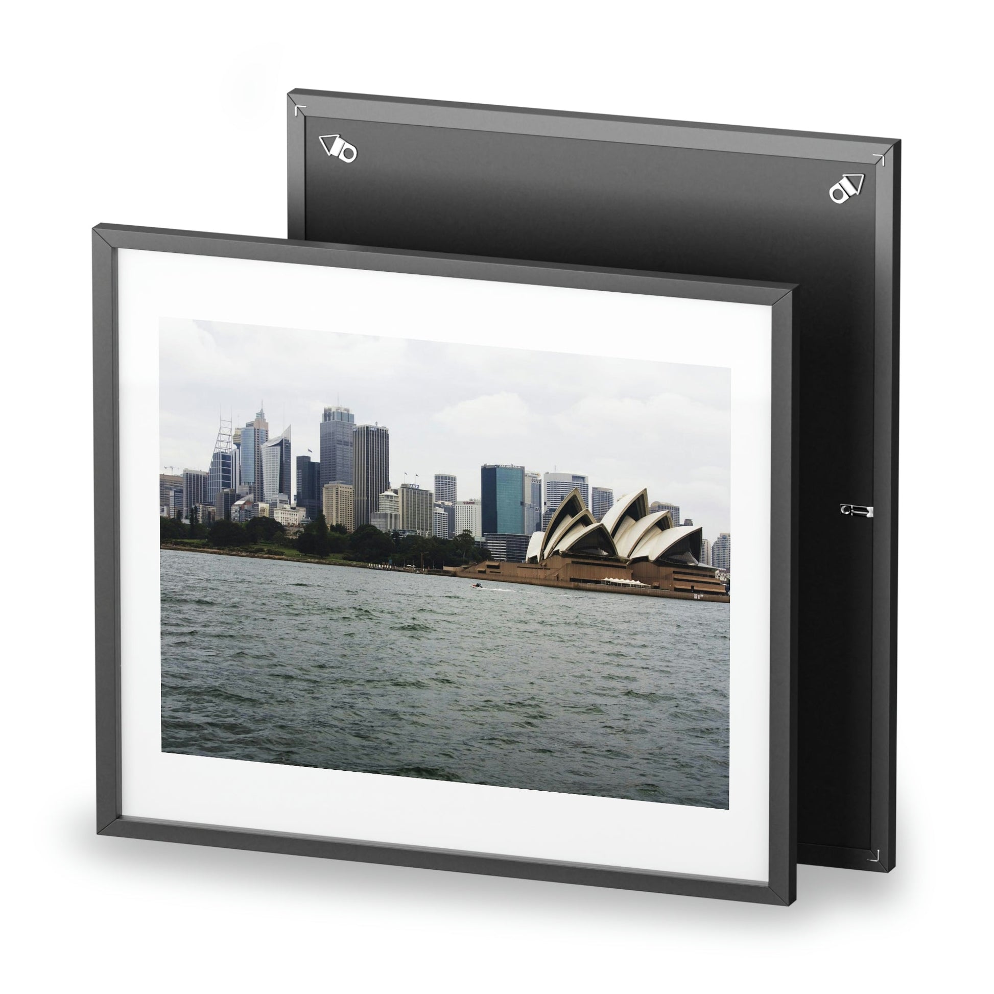 Framed Posters, Matte - Printed in Australia by Prima Printing - Sydney Opera House and City, Australia - Green Forest Home